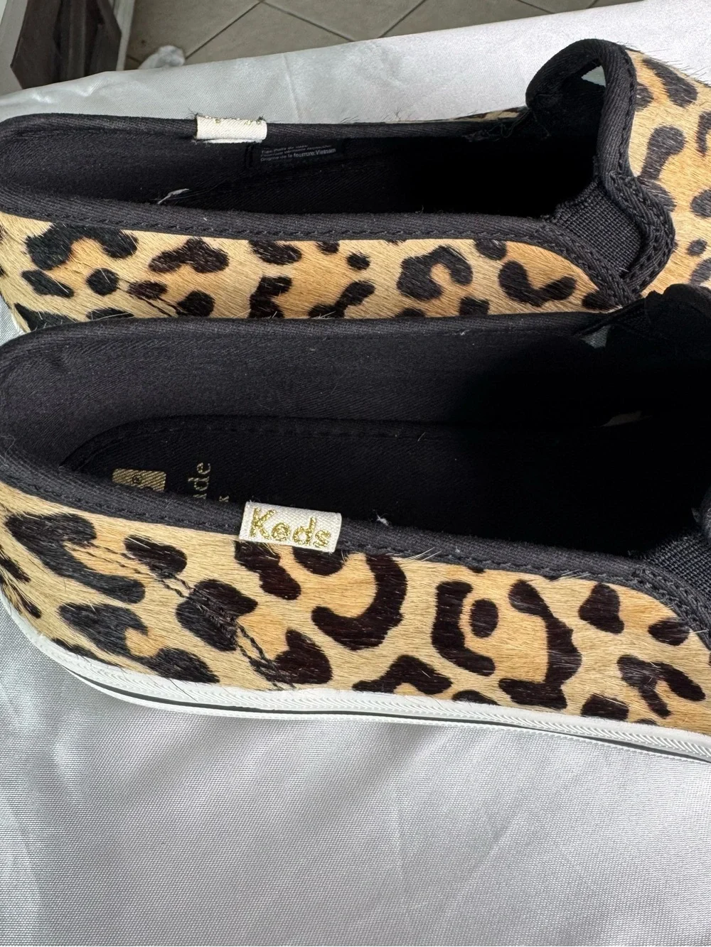 Keds x Kate Spade NY Women’s Size 9 Leopard Cheetah Print Slip On Sneakers